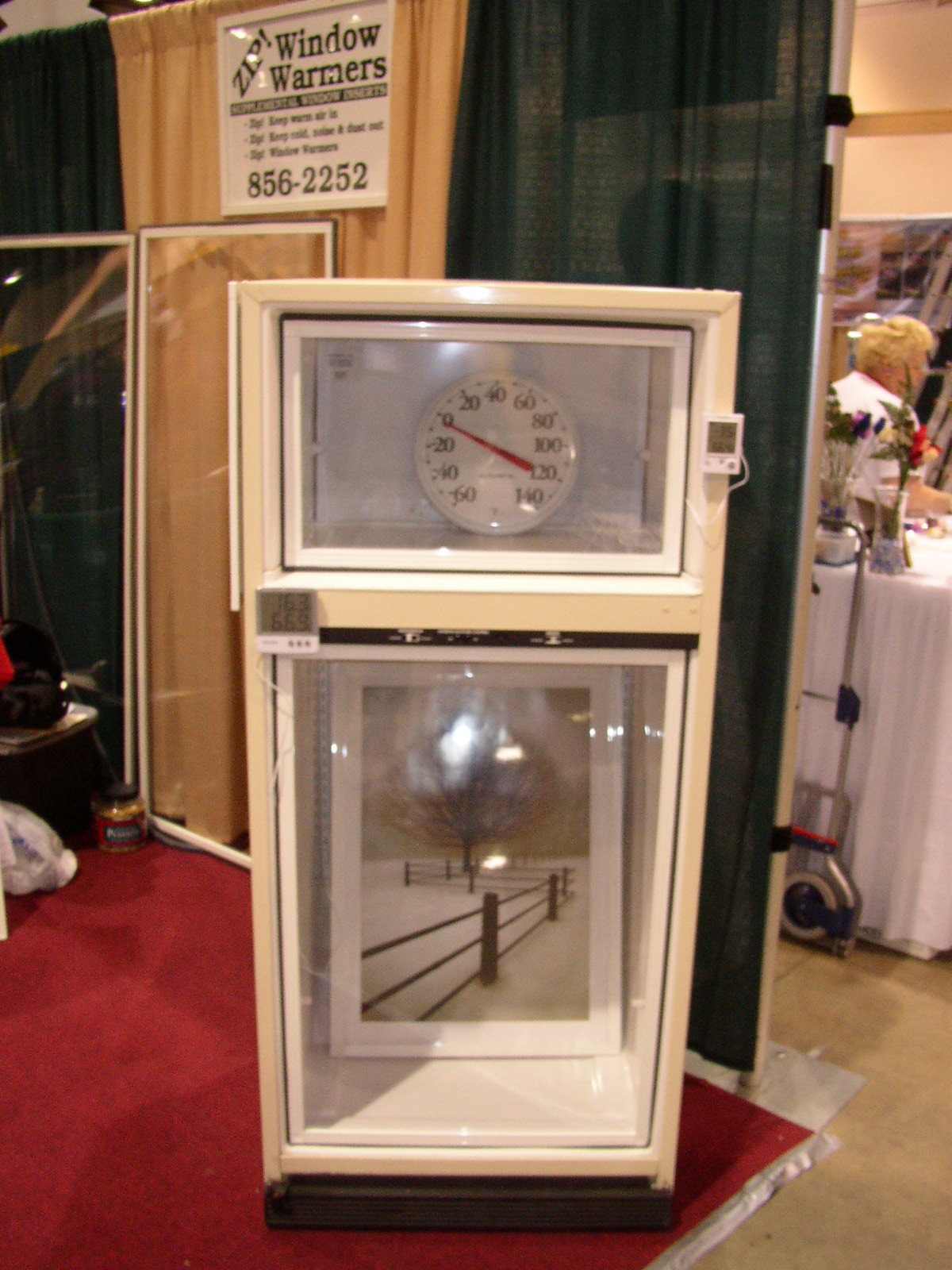 Original Zip Window Warmers demonstration at a Reno home show in the early 2000s